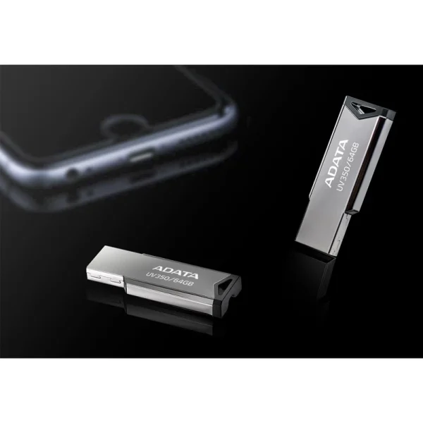120030059 فلش مموری USB 3.1 ای‌دیتا مدل UV350 ظرفیت 64 گیگابایت