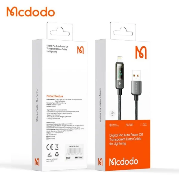 CA-362 -1 846f2ae461dc7b22e3777ec89c806f03a93305c5 1690731184 کابل تبدیل USB به لایتنینگ مک دودو مدل CA-362 طول 1.2 متر