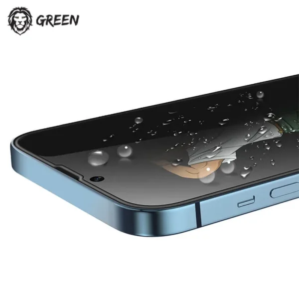 Green 3D Silicone Privacy Glass iPhone 13 3