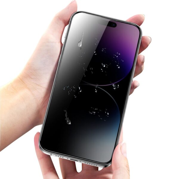 Green Lion 9H Steve Privacy Screen Protector for iPhone 15 Series Black 1 5