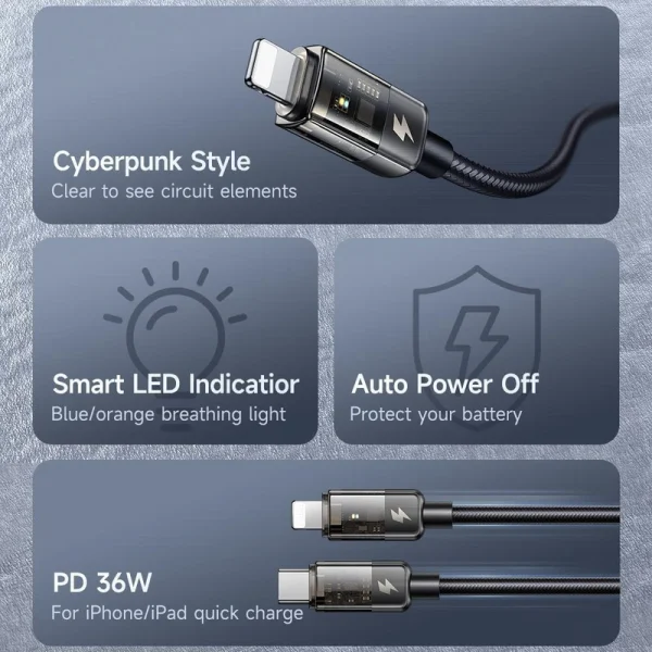 b8afad7e8f3e73b6fc5b8db4b6ec46e44d3fc6d8 1680465562 کابل تبدیل USB-C به لایتنینگ مک دودو مدل CA-3161