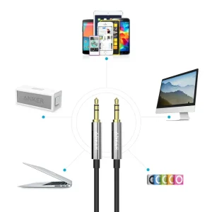 کابل انتقال صدا AUX انکر مدل A7123 2 سازگاری کابل انتقال صدا Anker A7123