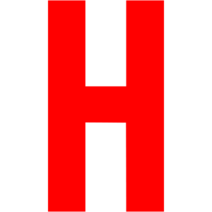 letter h 512