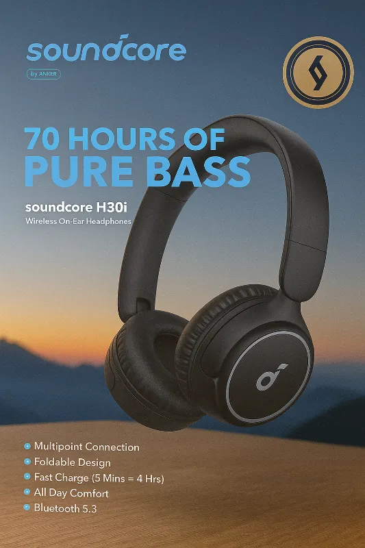 هدفون بی سیم انکر Anker Soundcore H30i A3012 1 هدفون بی سیم انکر Anker Soundcore H30i A3012