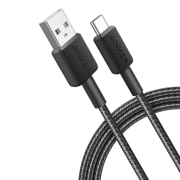 کابل USB به USB-C انکر Anker 322 A81H5 کابل USB به USB C انکر Anker 322 A81H5 کابل USB به USB-C انکر Anker 322 مدل A81H5