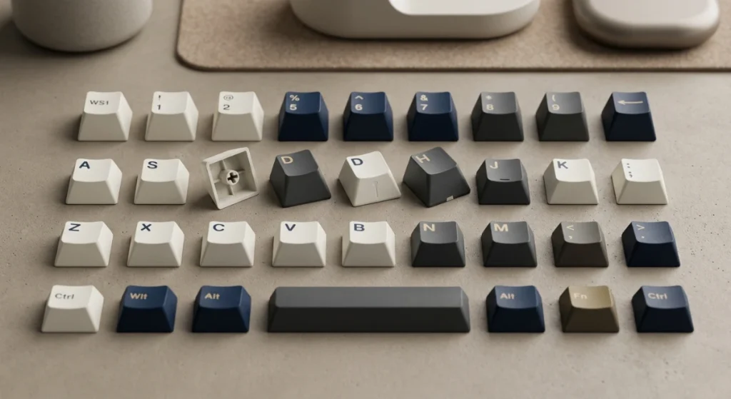 keyboard keycap بررسی انواع کیبورد ها از ساده اداری تا گیمینگ و حرفه ای