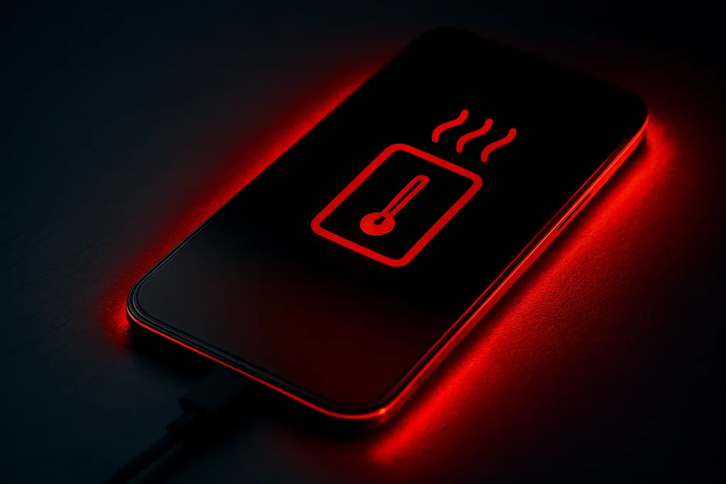phone with high temp چند روش ساده برای افزایش سرعت شارژ گوشی و افزایش عمر باتری