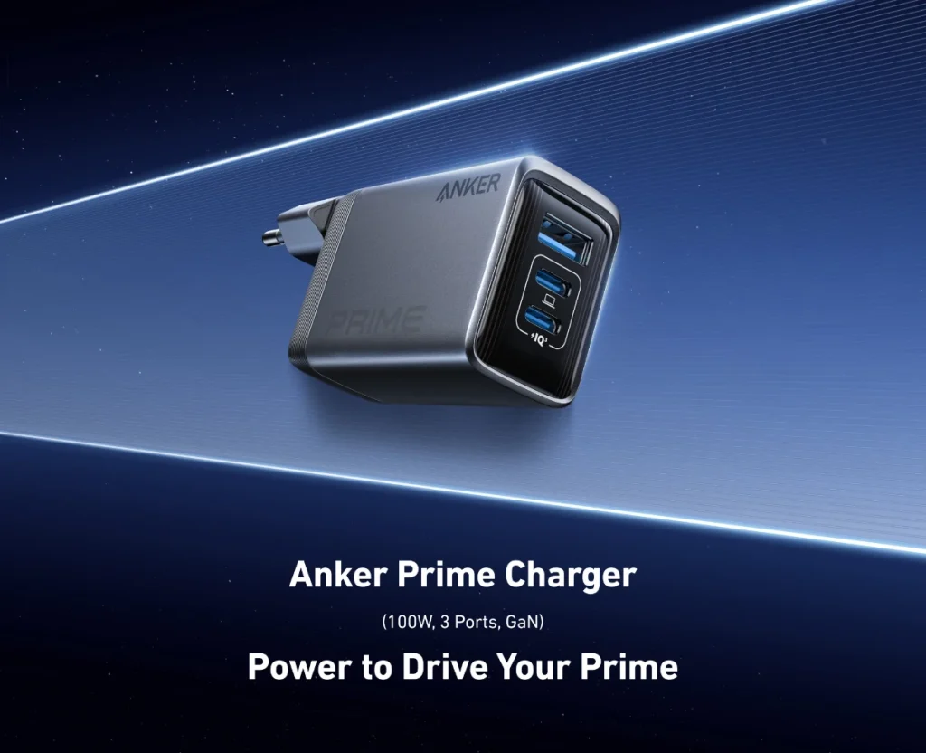 شارژر دیواری انکر مدل Anker A2688 Prime 100W 1 anker prime gan charger 100w 3port a2688 9 شارژر دیواری انکر مدل Anker A2688 Prime 100W