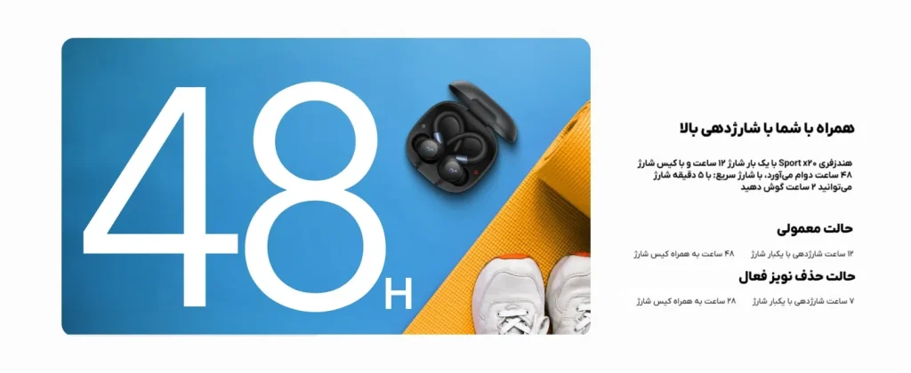 anker soundcore sport x20 a3968 9 هندزفری بلوتوثی انکر مدل Soundcore Sport X20 A3968