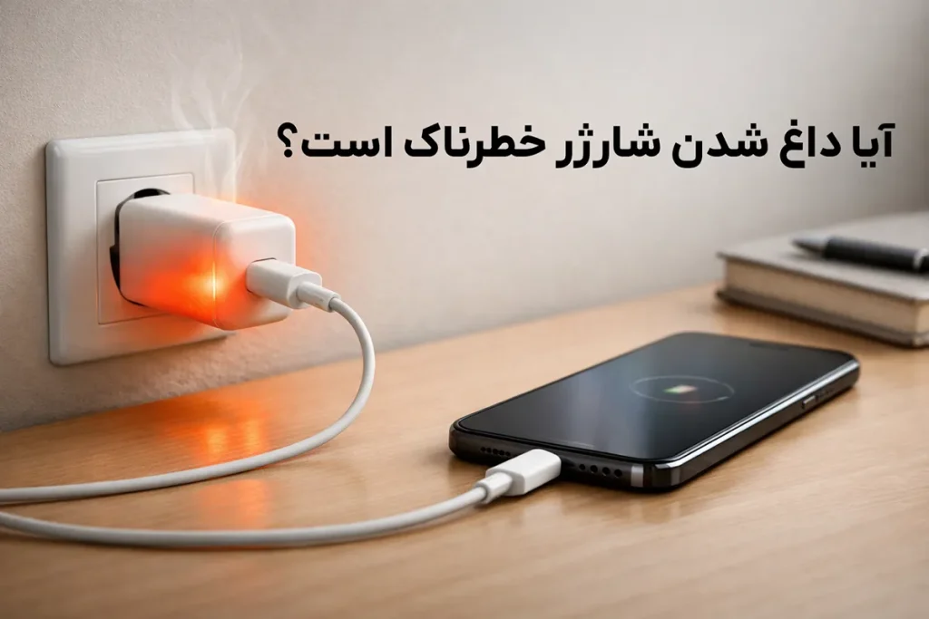 داغ شدن شارژر