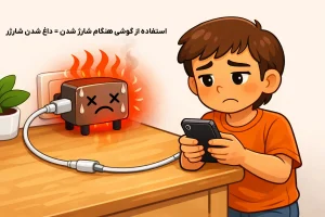 کار با گوشی در زمان شارژ شدن گوشی