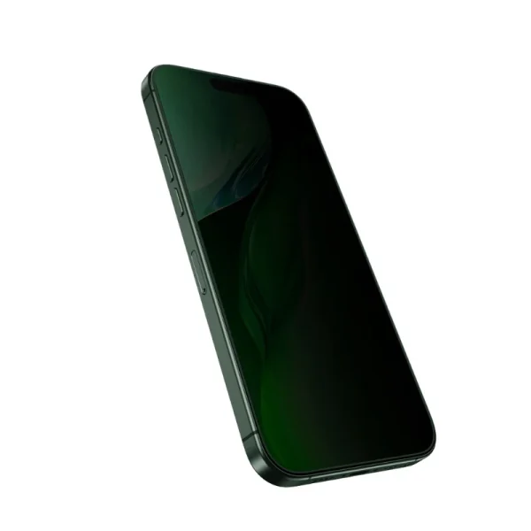 Green Lion 3D Silicone Plus Privacy Screen Protector iPhone 17 5 گلس پرایوسی گرین لاین مدل 9H Steve برای آیفون 17 پرو