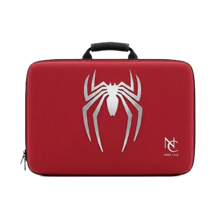Nahl PS5 Carry Case SpiderMan Theme red کیف حمل پلی استیشن 5 اسلیم Nahl طرح نماد Spider Man