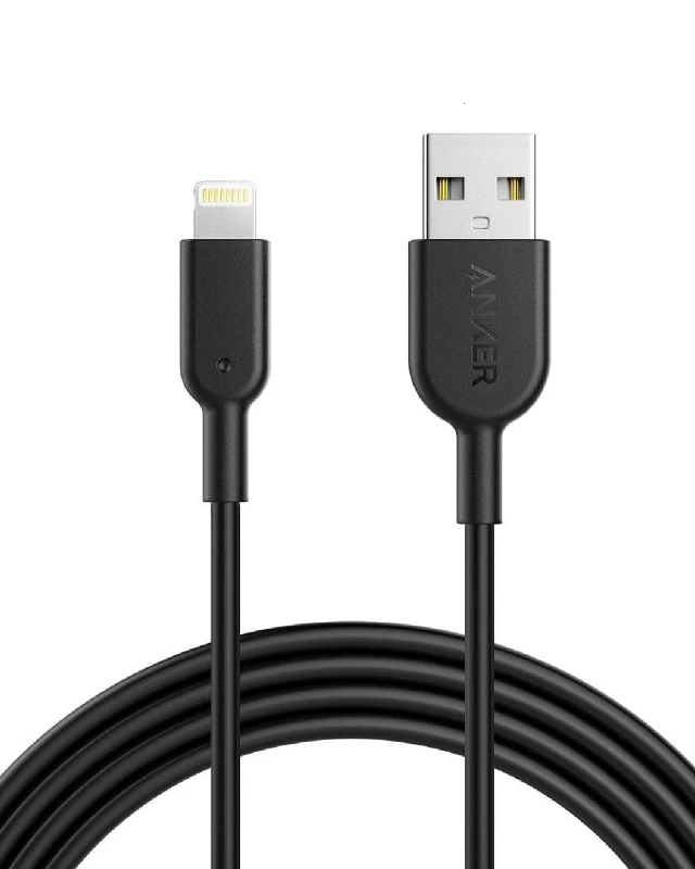 anker powerline ii a8433 usb to lightning black کابل تبدیل USB به لایتنینگ انکر PowerLine II مدل A8433