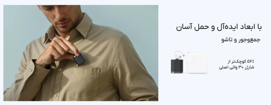 Anker Nano Charger 45W B2692k11 5 شارژر 45 وات انکر نانو مدل B2692 با کابل USB-C