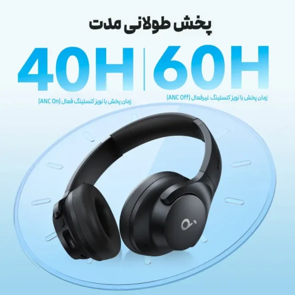 Anker Soundcore Headphone Q20i A3004 4 هدفون بی سیم انکر Soundcore Q20i مدل A3004