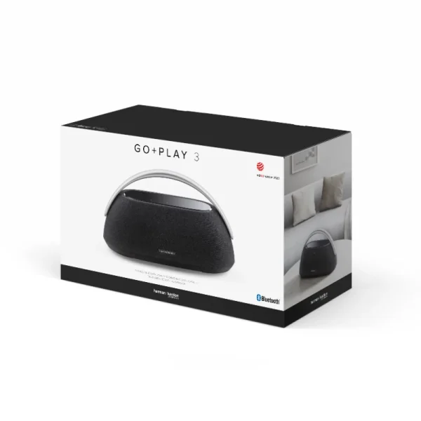 HA HK Go Play3 Box Image Black اسپیکر بلوتوثی هارمن کاردن مدل Go+Play 3