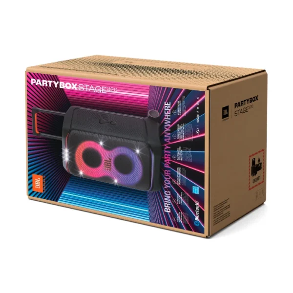JBL Partybox Stage 320 Box black اسپیکر بلوتوثی جی بی ال مدل PARTYBOX STAGE 320