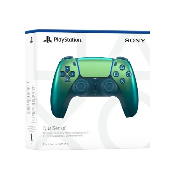 PS5 Dualsense Chroma Teal 3 دسته PS5 سبز آبی کروم مدل DualSense Chroma Teal