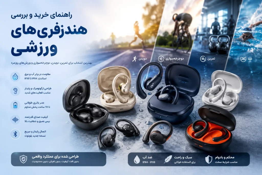 best earbuds for gym and sport buy guide بهترین هندزفری‌ های بی‌سیم مخصوص ورزش و باشگاه