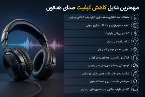 دلایل کاهش کیفیت صدای هدفون