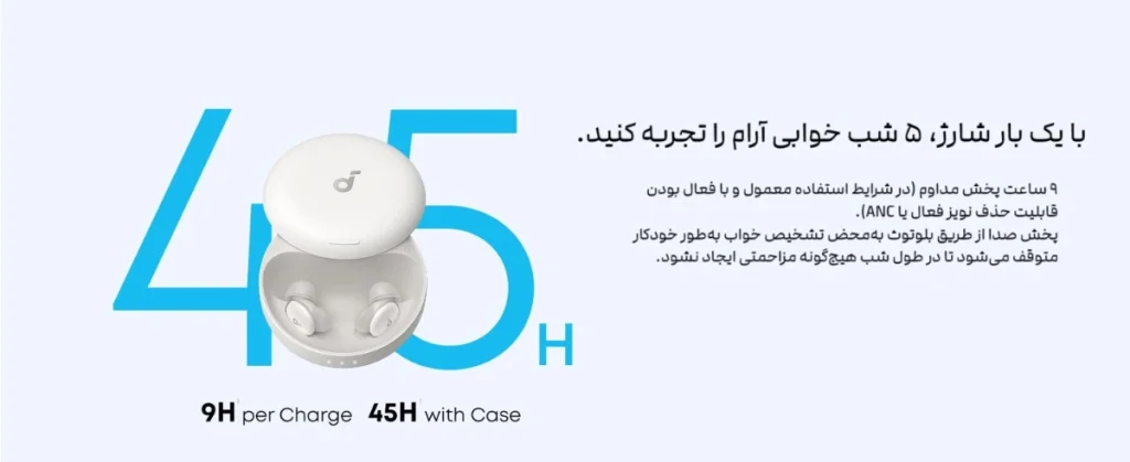 sleep a30 battery هندزفری مخصوص خواب انکر مدل Soundcore Sleep A30