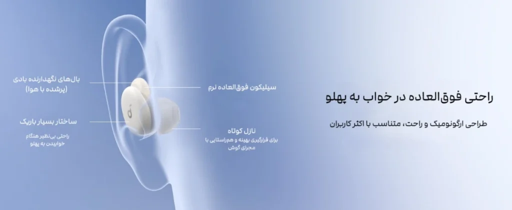 sleep a30 comfort هندزفری مخصوص خواب انکر مدل Soundcore Sleep A30