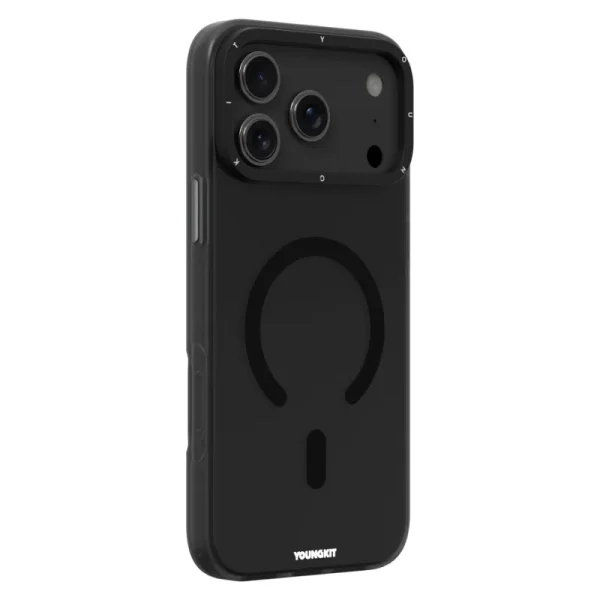 youngkit hidden sand iphone 17 pro max black 1 کاور یانگ کیت مناسب iPhone 17 Pro Max مدل Hidden Sand Matte Texture