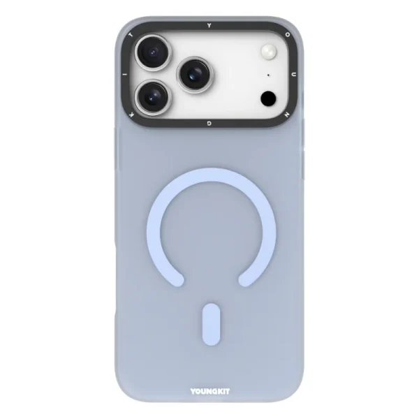youngkit hidden sand iphone 17 pro max blue 3 کاور یانگ کیت مناسب iPhone 17 Pro Max مدل Hidden Sand Matte Texture