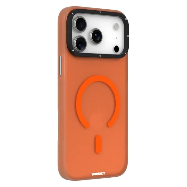 youngkit hidden sand iphone 17 pro max orange 1 کاور یانگ کیت مناسب iPhone 17 Pro Max مدل Hidden Sand Matte Texture
