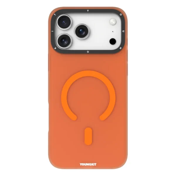 youngkit hidden sand iphone 17 pro max orange 3 کاور یانگ کیت مناسب iPhone 17 Pro Max مدل Hidden Sand Matte Texture