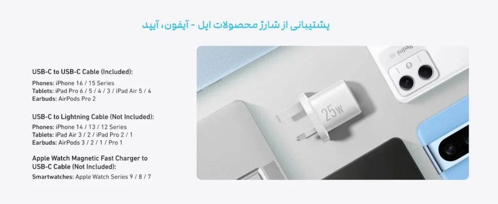 anker 25w compact charger usb c cable b2656 inpage 1 شارژر 25 وات انکر مدل B2656 به همراه کابل USB-C
