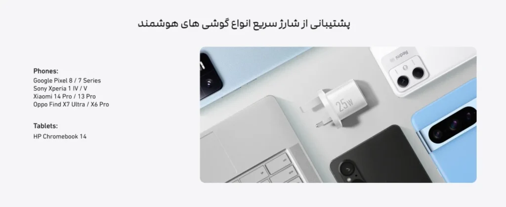 anker 25w compact charger usb c cable b2656 inpage 4 شارژر 25 وات انکر مدل B2656 به همراه کابل USB-C
