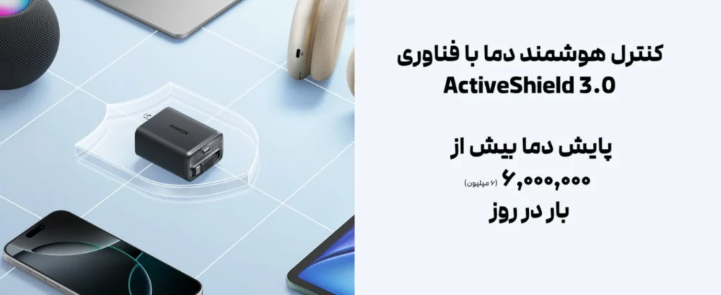 anker nano charger 35w A2658 activeshield شارژر 35 وات انکر مدل Nano A2658