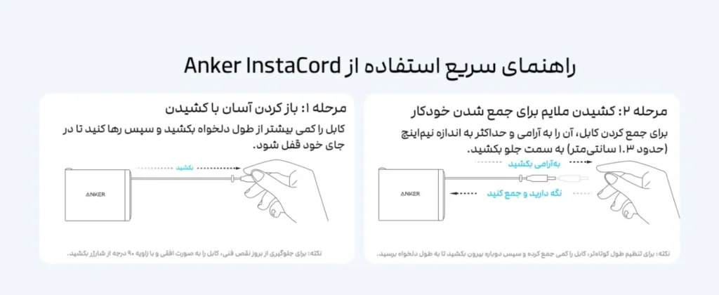 anker nano charger 35w A2658 instacord guide شارژر 35 وات انکر مدل Nano A2658