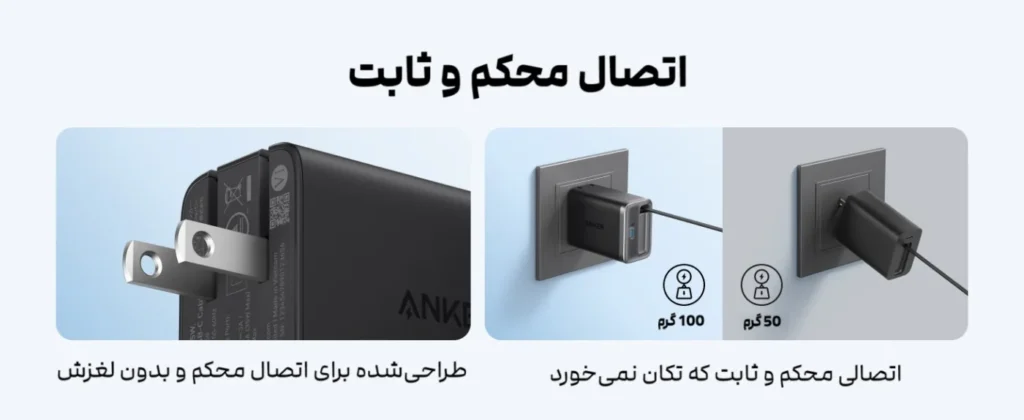anker nano charger 35w A2658 steady design شارژر 35 وات انکر مدل Nano A2658