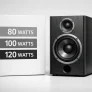 different speaker watts